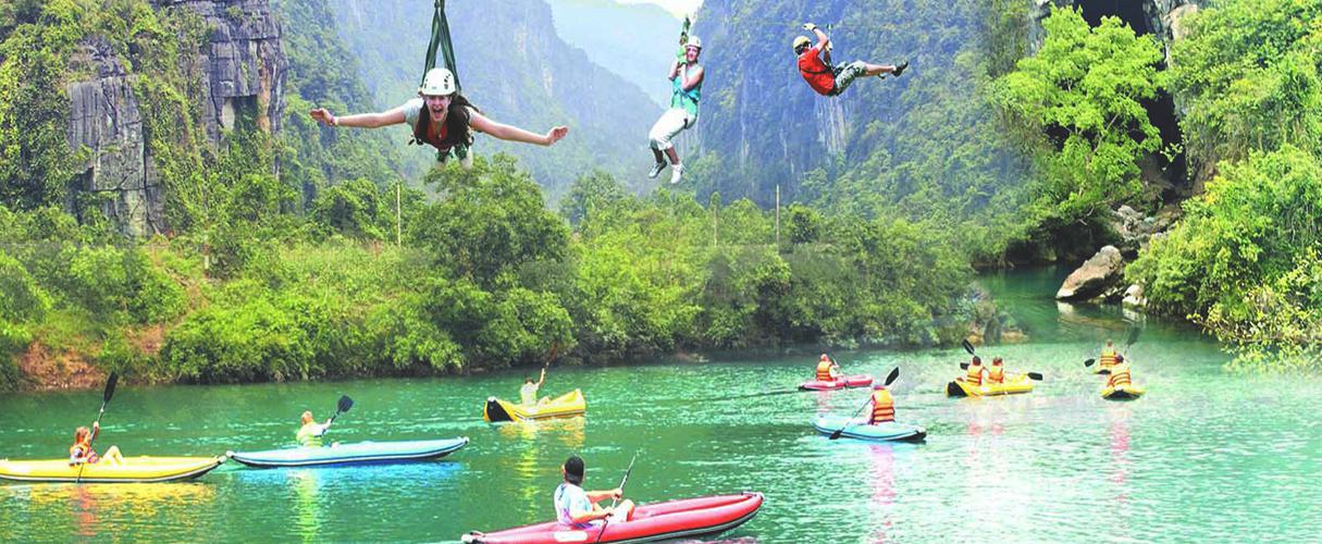 Phong Nha - Ke Bang adventure: kayaking and zipline