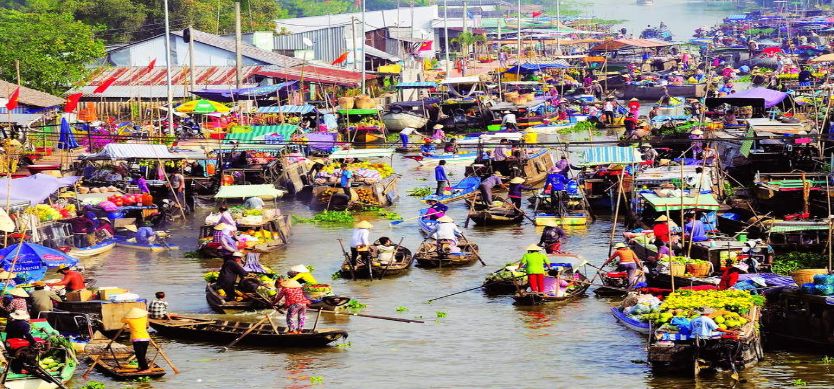 Can Tho fix up the floating market