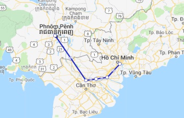 Jahan Cruise 4 days Phnom Penh - Saigon