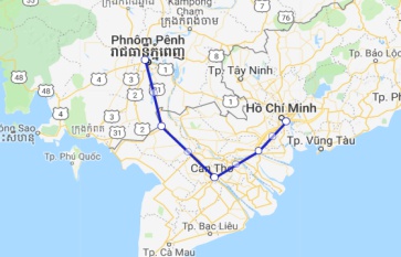 My Tho - Can Tho - Chau Doc - Phnom penh 3 days group tour