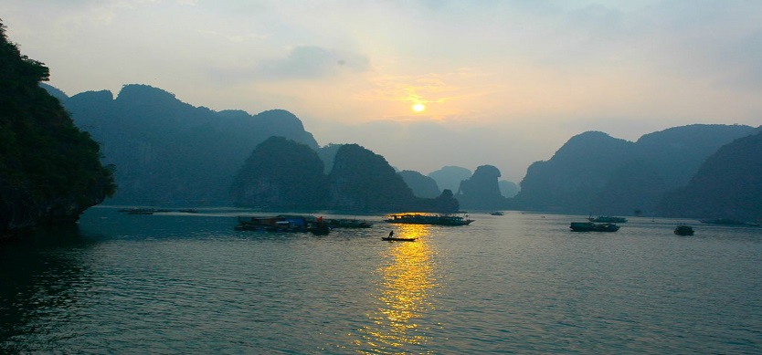 See sunset and sunrise on Halong Bay