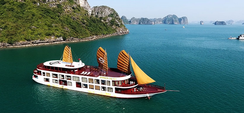 Set sail in style with all-inclusive luxury Emperor cruise in Bai Tu Long Bay