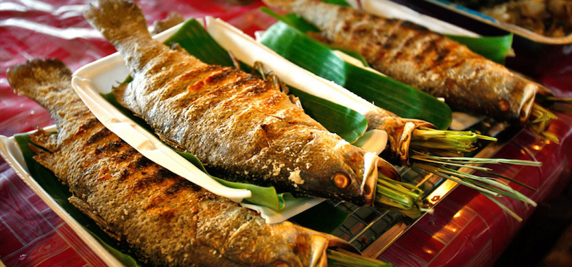 Freshwater fish – a special treat in a Thai wedding